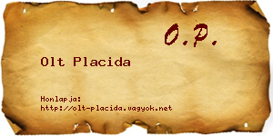 Olt Placida névjegykártya